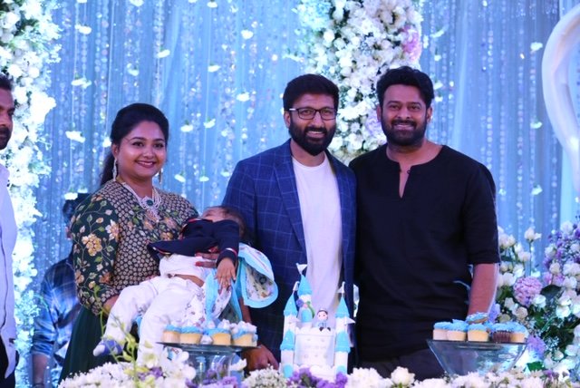 Prabhas Caught At Gopichand Son Birthday Party Tollywood