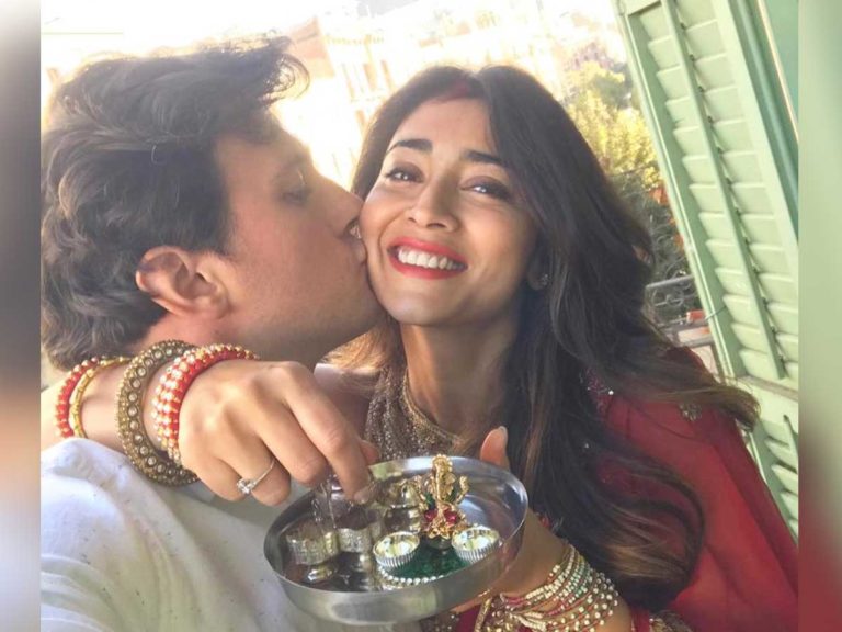 Shriya Saran Lip Kiss To Andrei Koscheev 