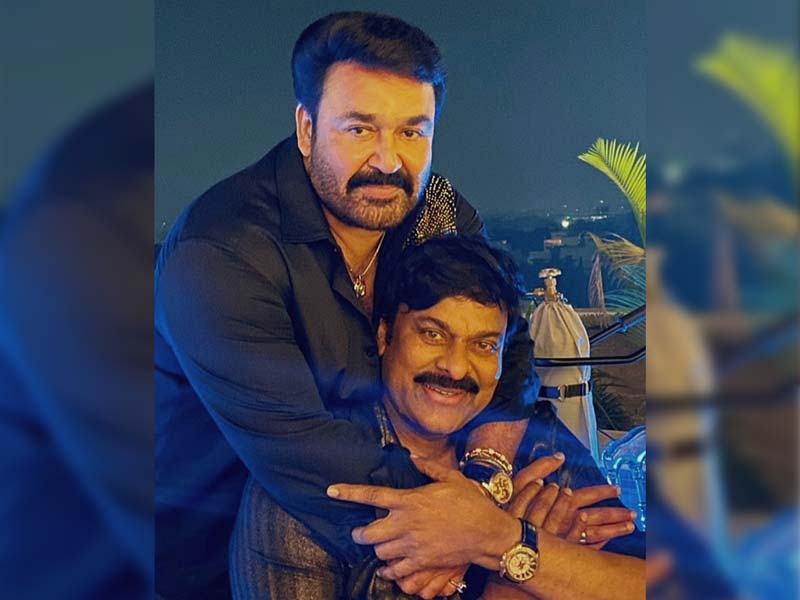 Impossible to Ignore Mohanlal Amazing pic with Chiranjeevi