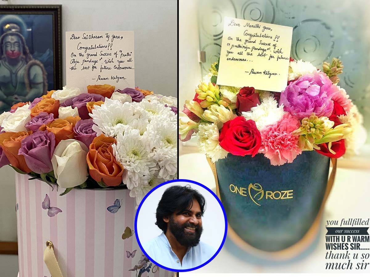 Maruthi rejuvenates, Pawan Kalyan sends bouquet to Sai Dharam Tej