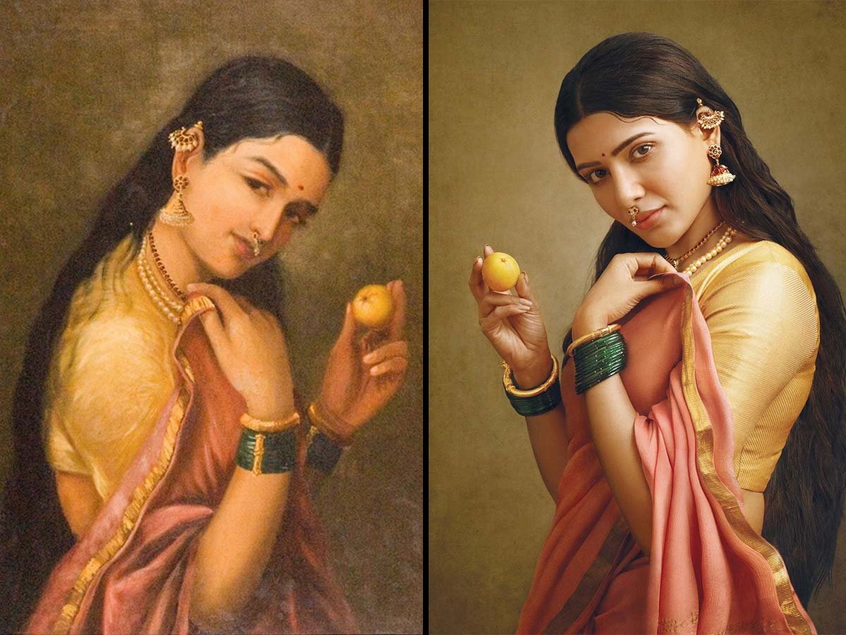 Poser Samantha is mesmerizing, Art of Ravi Varma