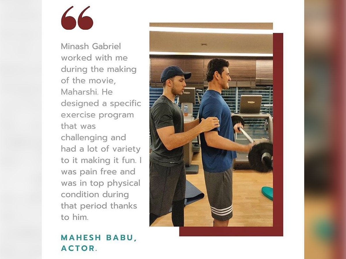 Trainer Minash Gabriel: Mahesh Babu is hardest worker