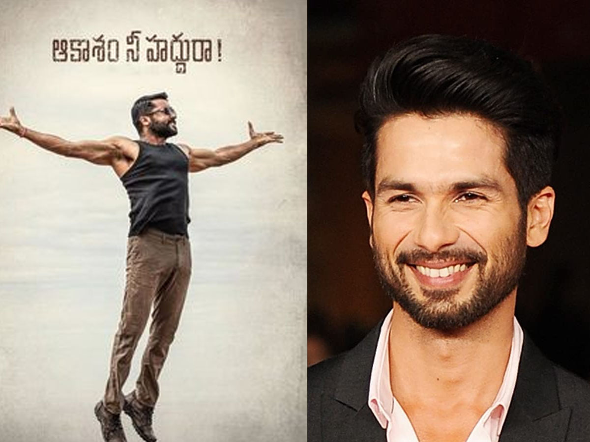 Shahid Kapoor in Aakasam Nee Haddu Ra Hindi remake?