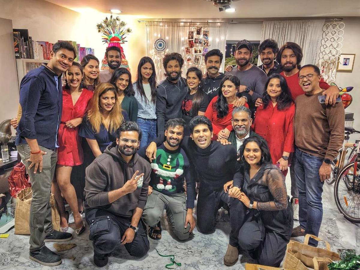 Ram Charan and Allu Arjun celebrate Christmas