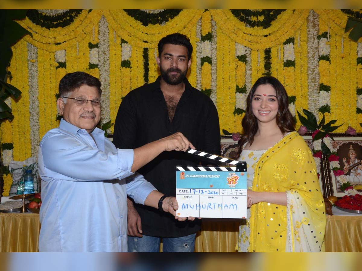 Venkatesh and Varun Tej F3 starts shoot