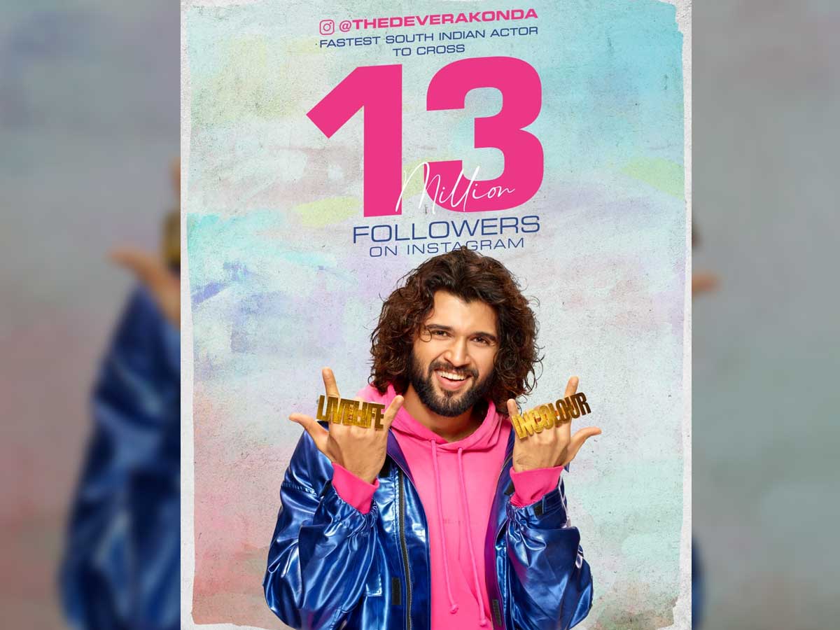 Vijay Deverakonda crosses 13 Million followers on Instagram