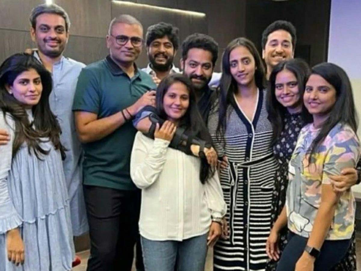 Jr NTR with family and friends